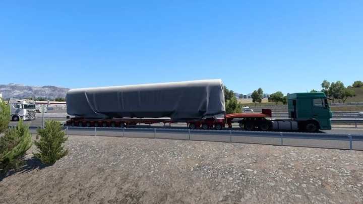 Multiple Trailers In Traffic ETS2 1.45