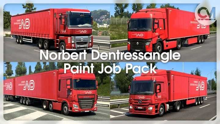 Norbert Dentressangle Paint Job Pack V1.5 ETS2 1.44