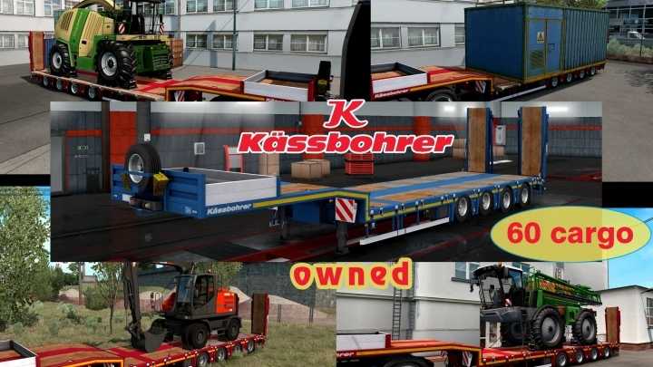 Ownable Overweight Trailer Kassbohrer Lb4E V1.1.10 ETS2 1.44