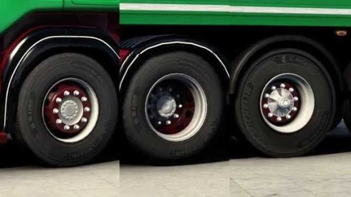 Paintable Rims For Truck And Trailer V1.5 ETS2 1.45