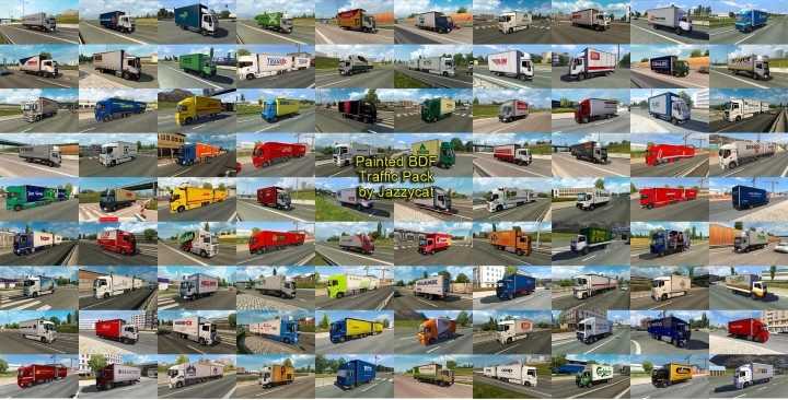 Painted Bdf Traffic Pack V12.9.1 ETS2 1.46