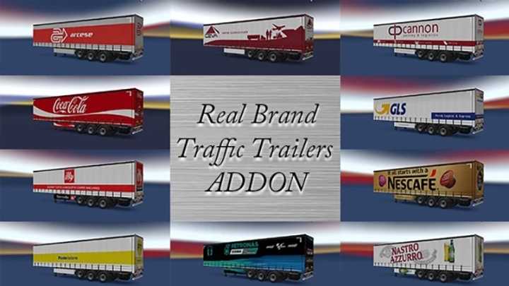 Real Brands Traffic Trailers Addon V4.0 ETS2 1.44