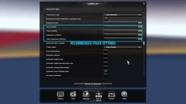 Realistic Truck Physics V8.3 ETS2 1.45