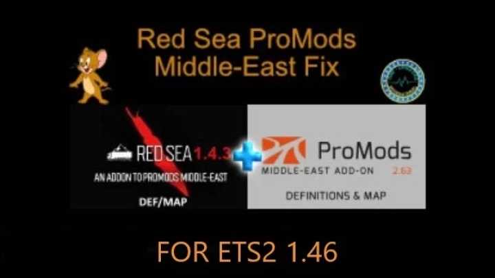Red Sea Promods Middle-East Fix V0.2 ETS2 1.46