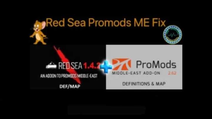 Red Sea Promods Middle-East Fix V2.0 ETS2 1.45