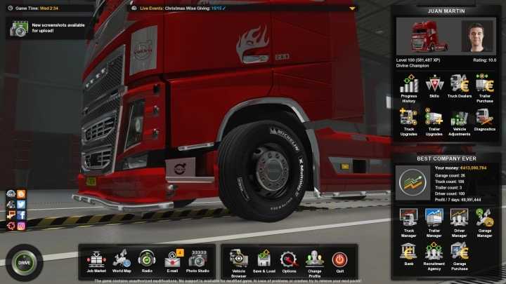 Save Game ETS2 1.45