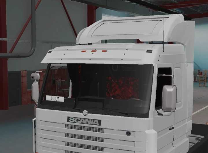 Scania 143M Red Plush Interior + Exterior V2.0 ETS2 1.44.x