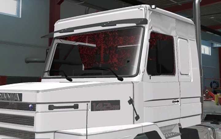 Scania 2 Series Red Plush Interior ETS2 1.45