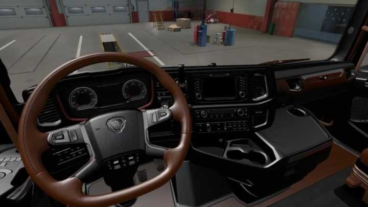 Scania 2016 Brown Black Interior ETS2 1.46