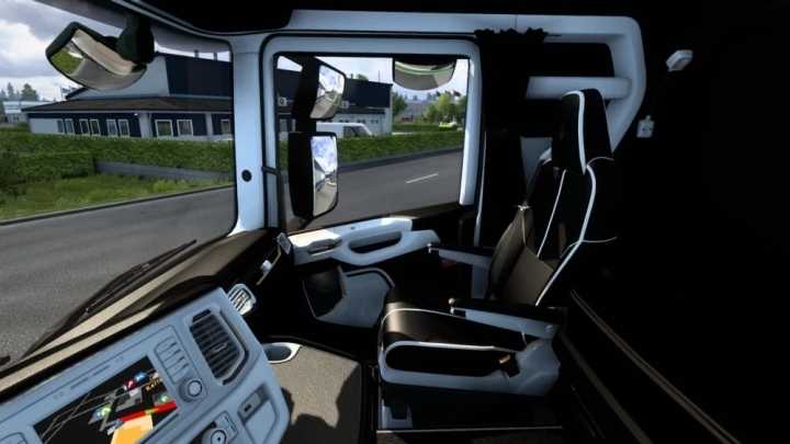 Scania 2016 S & R Black – White Interior ETS2 1.43.x
