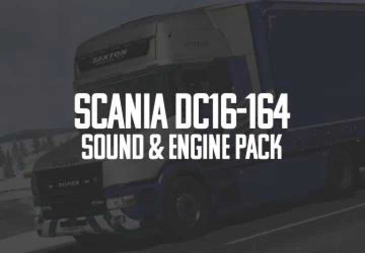 Scania Dc16-164 V8 Sound Engine Pack ETS2 1.43.x