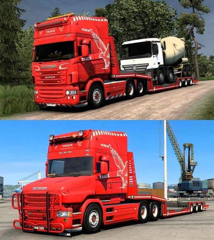 Scania Falck Skin Pack ETS2 1.45