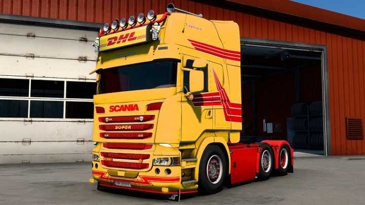 Scania Fred Dhl Skin ETS2 1.45