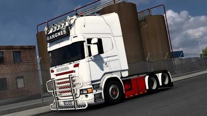Scania Fred Gangnes Transport Skin V1.0 ETS2 1.45