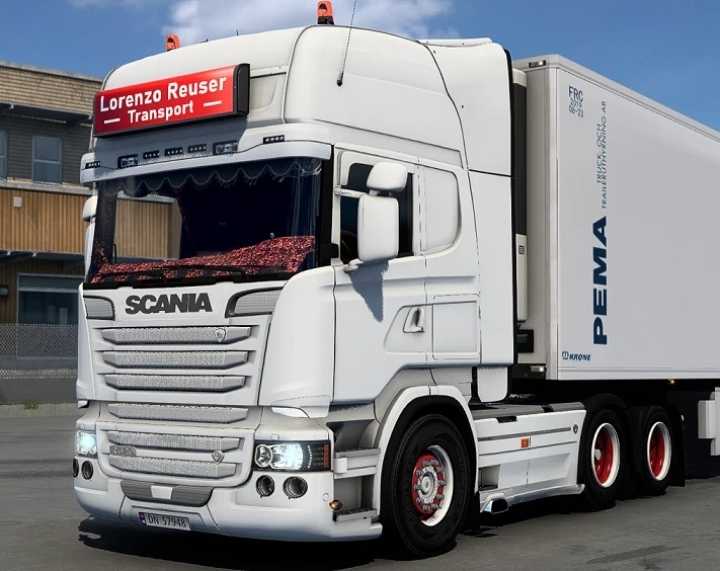 Scania Fred Lorenzo Reuser Lightbox Skin ETS2 1.44