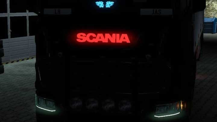 Scania Front Badge Led V1.2 ETS2 1.44.x