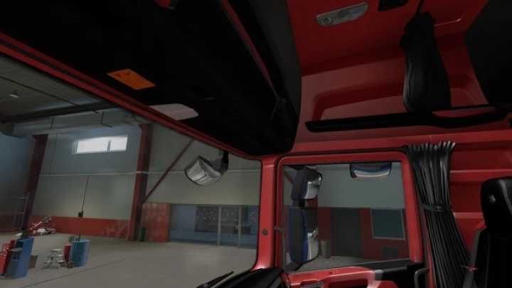 Scania Interior Redblack V1.0 ETS2 1.43.x