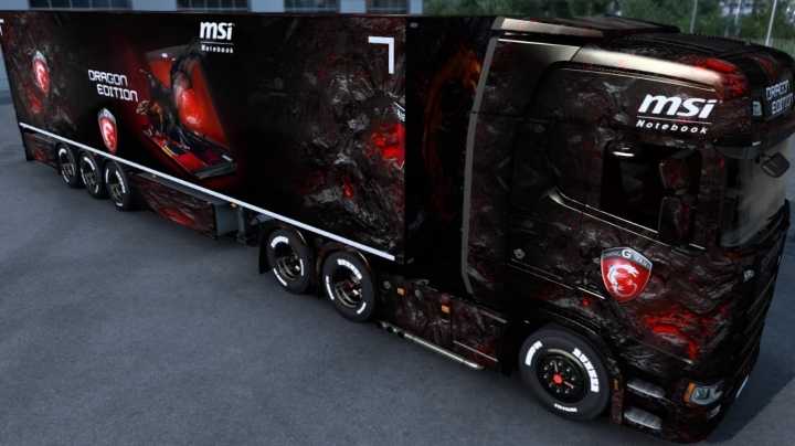 Scania Msi Skin Pack ETS2 1.45