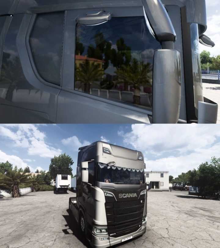 Scania Nextgen Custom Dark Interior ETS2 1.45