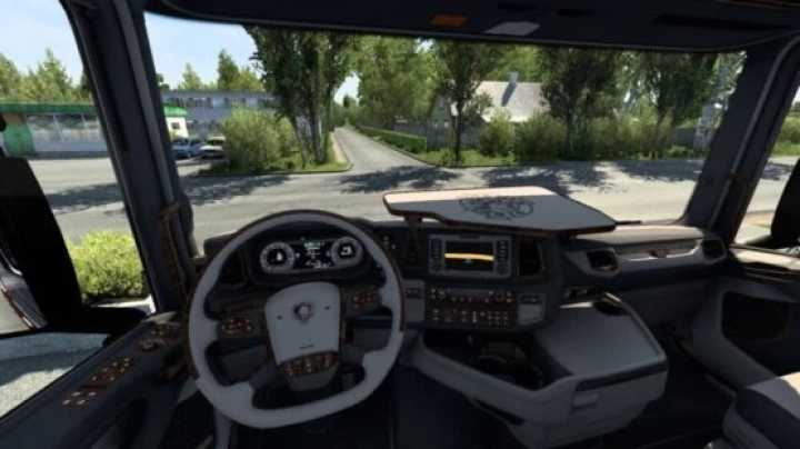 Scania Nextgen Detailed Wood Interior ETS2 1.43.x