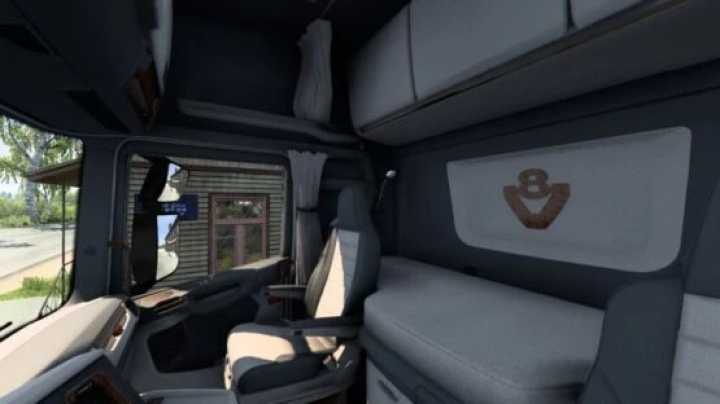 Scania Nextgen Detailed Wood Interior ETS2 1.43.x