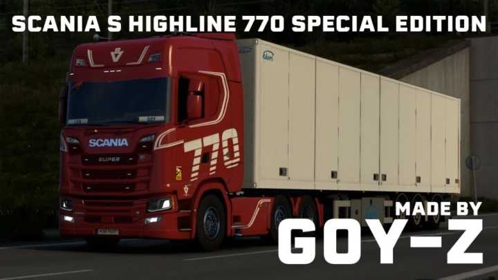 Scania Ng S 770 Special Edition Paintjob V1.0 ETS2 1.45