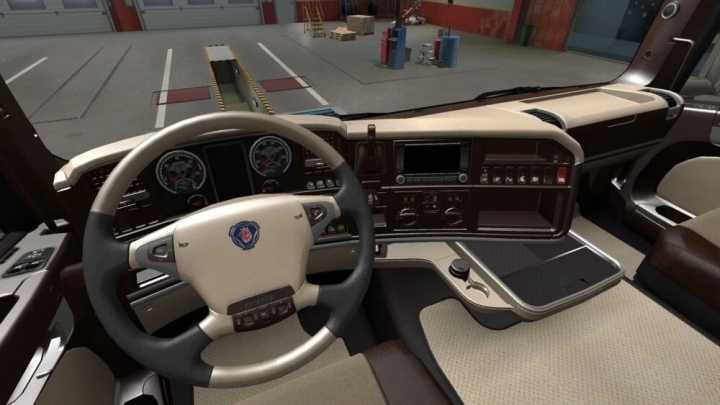 Scania R 2009 Lux Cream Interior ETS2 1.43.x