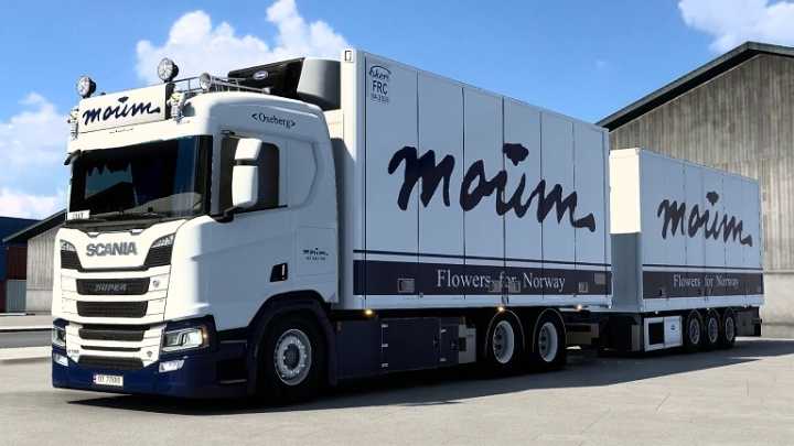 Scania R Moum Tandem Skin V1.0 ETS2 1.45