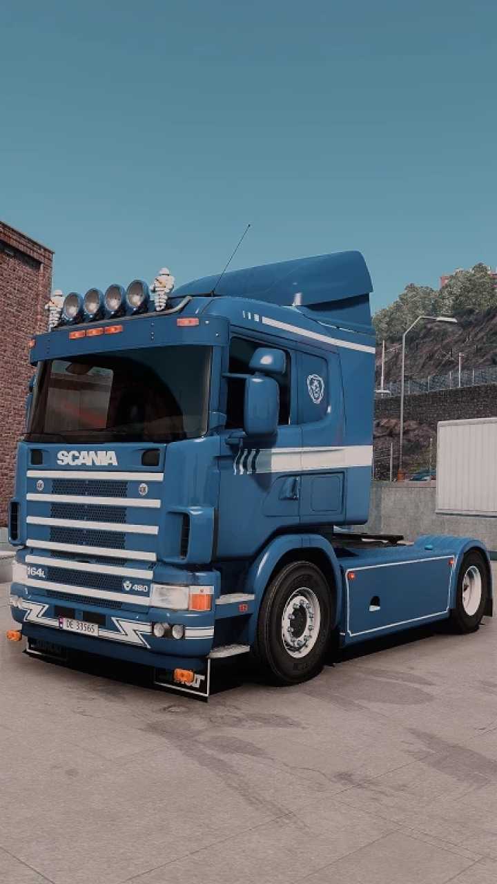 Scania R4 Changeable Colour Skin ETS2 1.44