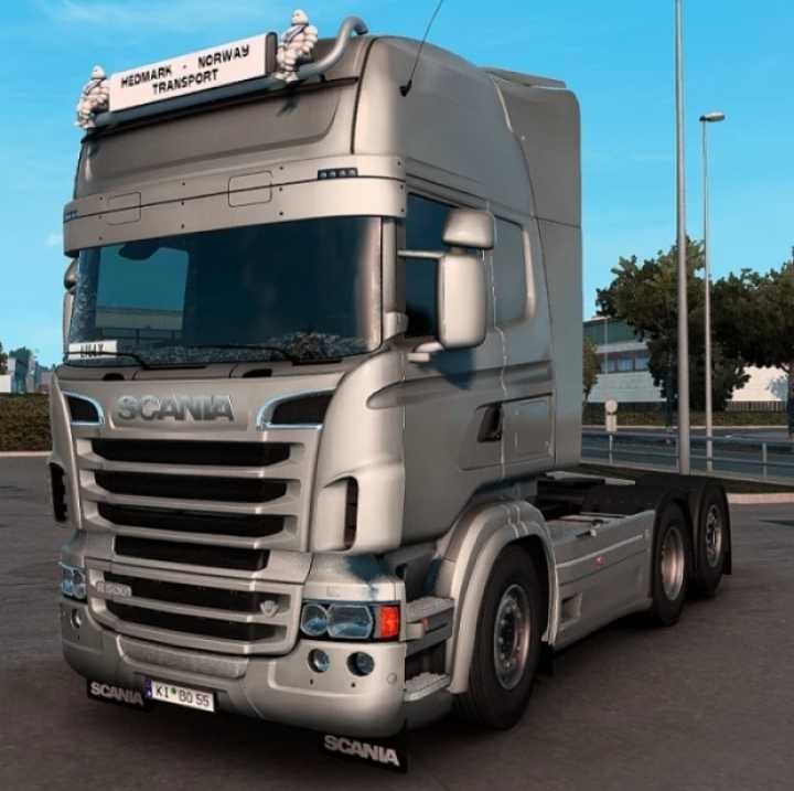 Scania Rjl Topline Interior Grey Plusch Danish ETS2 1.43.x