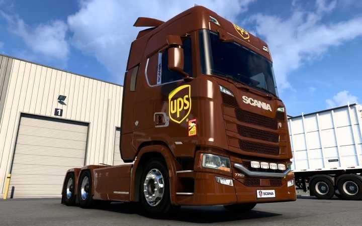 Scania S 2016 Ups Skin V1.0 ETS2 1.44