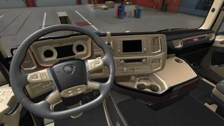 Scania S&R 2016 Beige Interior ETS2 1.45