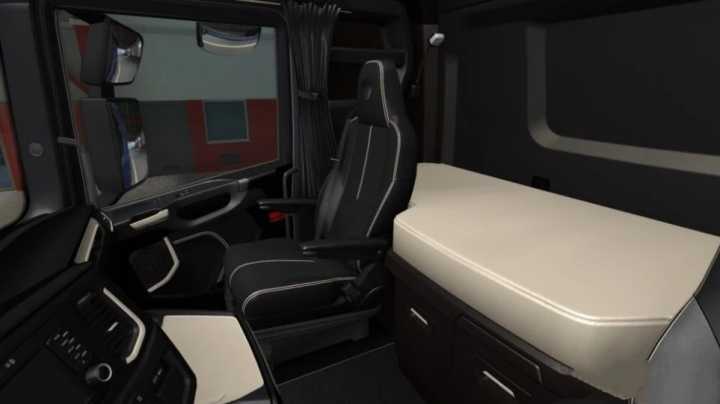 Scania S & R 2016 – Black – Beige Interior ETS2 1.42.x