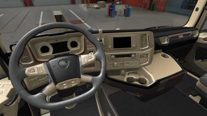 Scania S & R 2016 Lux Beige Interior ETS2 1.43.x