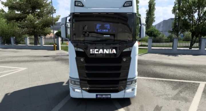 Scania S/R Eugene Black – Beige Interior ETS2 1.45