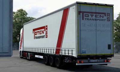 Комбинированный скин-мод Scania S Toten Transport Low Deck для ETS2 1.44.