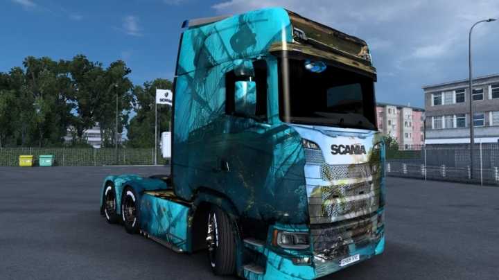 Scania Ship Skin ETS2 1.45