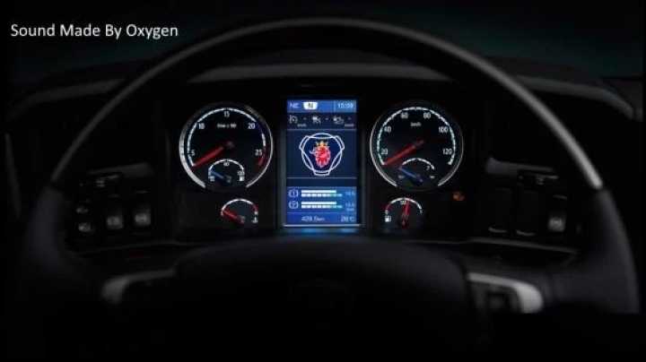 Scania V8 Open Pipe Sound ETS2 1.43.x