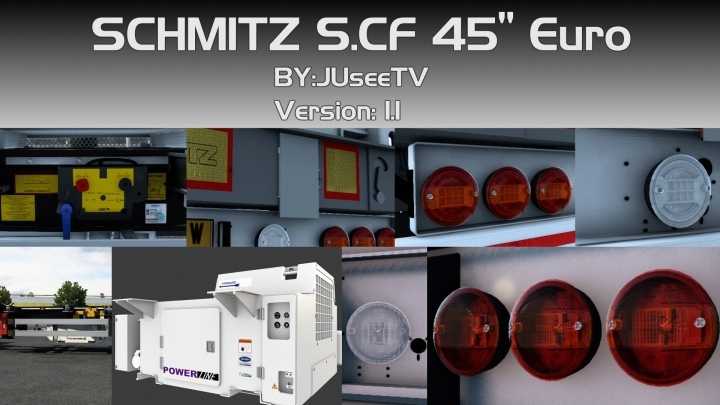 Schmitz S.cf 45′ Euro By Juseetv V1.1A ETS2 1.44