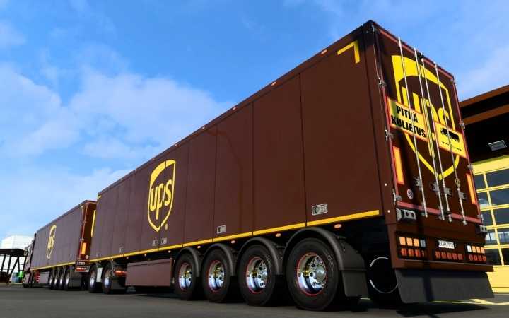 Scs Trailers Ups Skin ETS2 1.44