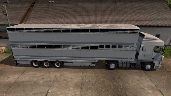 Semi Trailer-Cattle Carrier In Ownership ETS2 1.45