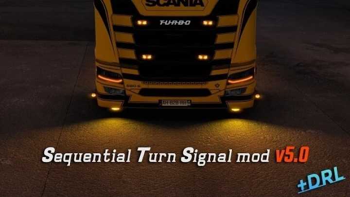 Sequential Signal For Scania Nextgen V5.0 ETS2 1.45