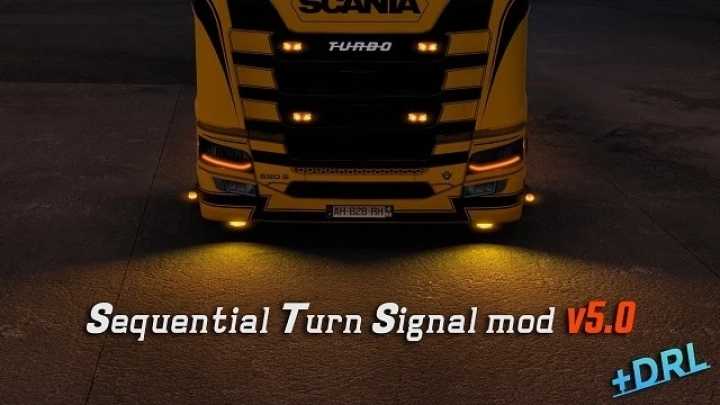 Sequential Turn Signal V5.0 ETS2 1.45