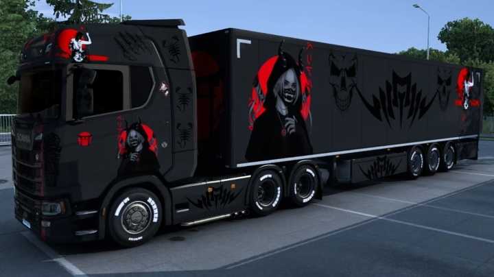 Shadow Anime Samurai Skin ETS2 1.45