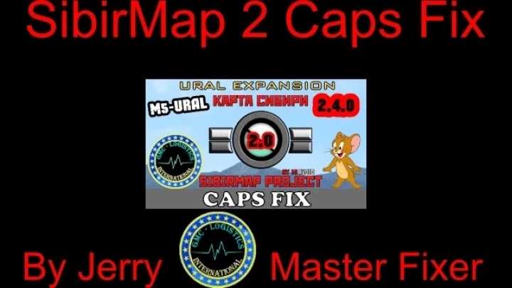 Sibirmap 2 Caps Fix V2.0 ETS2 1.45
