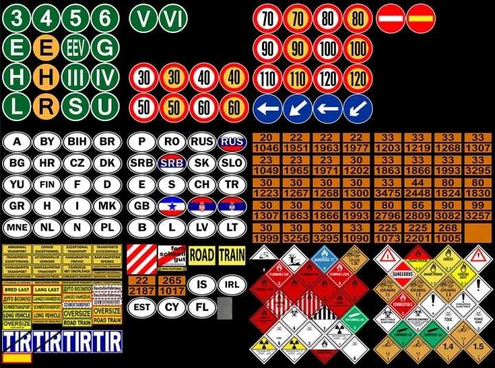 Signs On Your Truck & Trailer ETS2 1.45