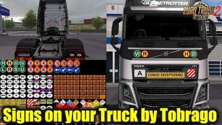 Signs On Your Truck V1.1.7.28 ETS2 1.44.x
