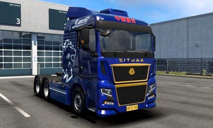 Мод для грузовика Sitrak C9H для ETS2 1.45.