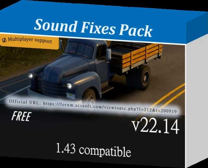 Sound Fixes Pack V22.14 ETS2 1.43.x