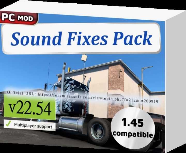 Sound Fixes Pack V22.54 ETS2 1.45
